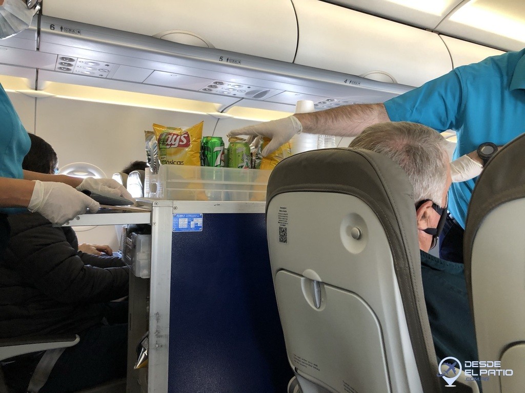 El servicio a bordo de las compañías que vuelan por el país